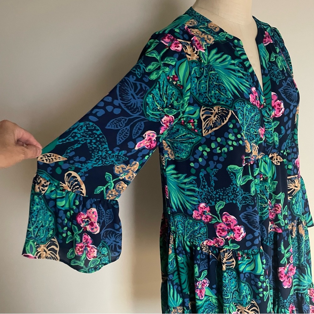 Lily Pulitzer low tide navy Gabriel dress size 6 - Picture 3 of 8